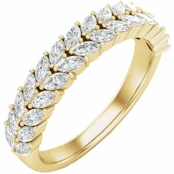 Double Row Anniversary Band