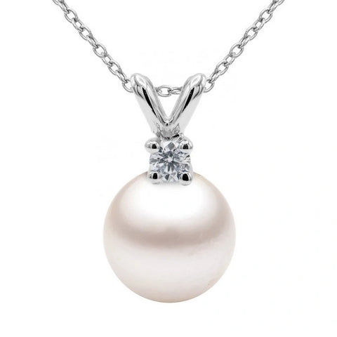 14K Cultured Akoya Pearl Pendant