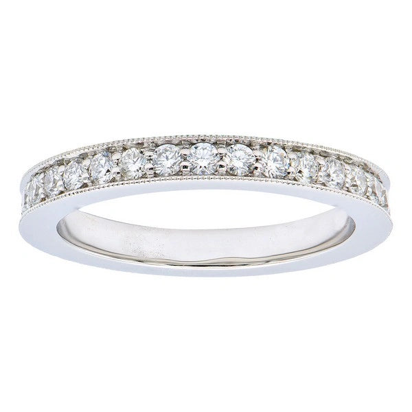Milgrain Channel Diamond Band
